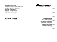 Per vedere il documento Pioneer AVH-X7500BT Manuale Utente